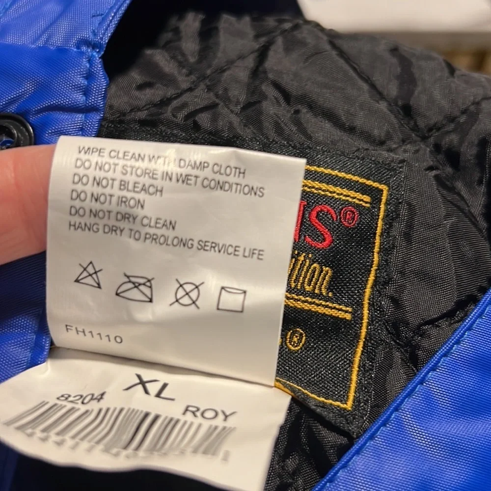 Stearn’s Men’s Quilted Rain Parka Royal Blue XL